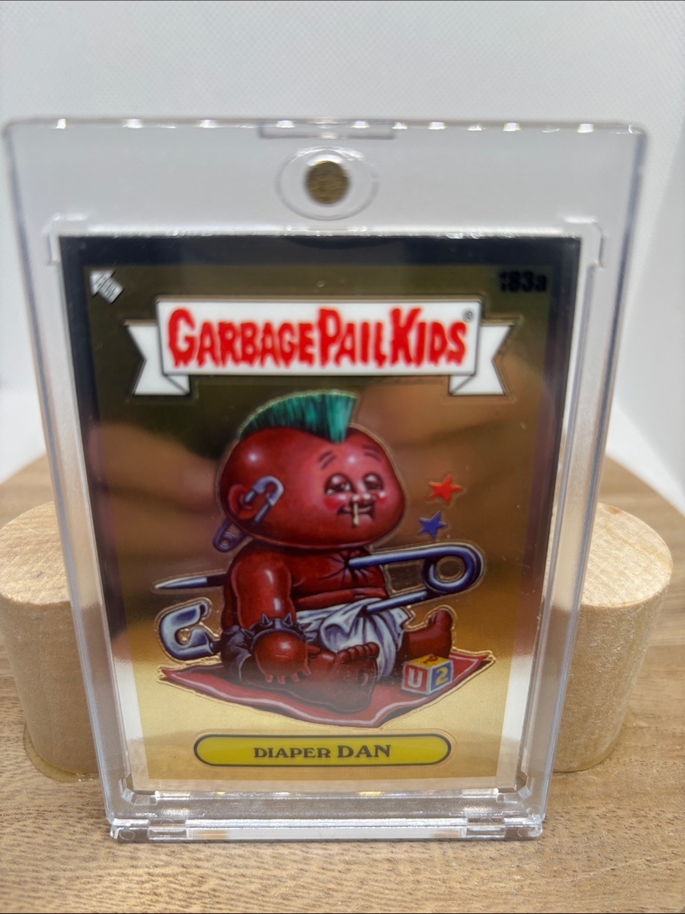 Garbage Pail Kids Diaper Dan Trading Card - Red